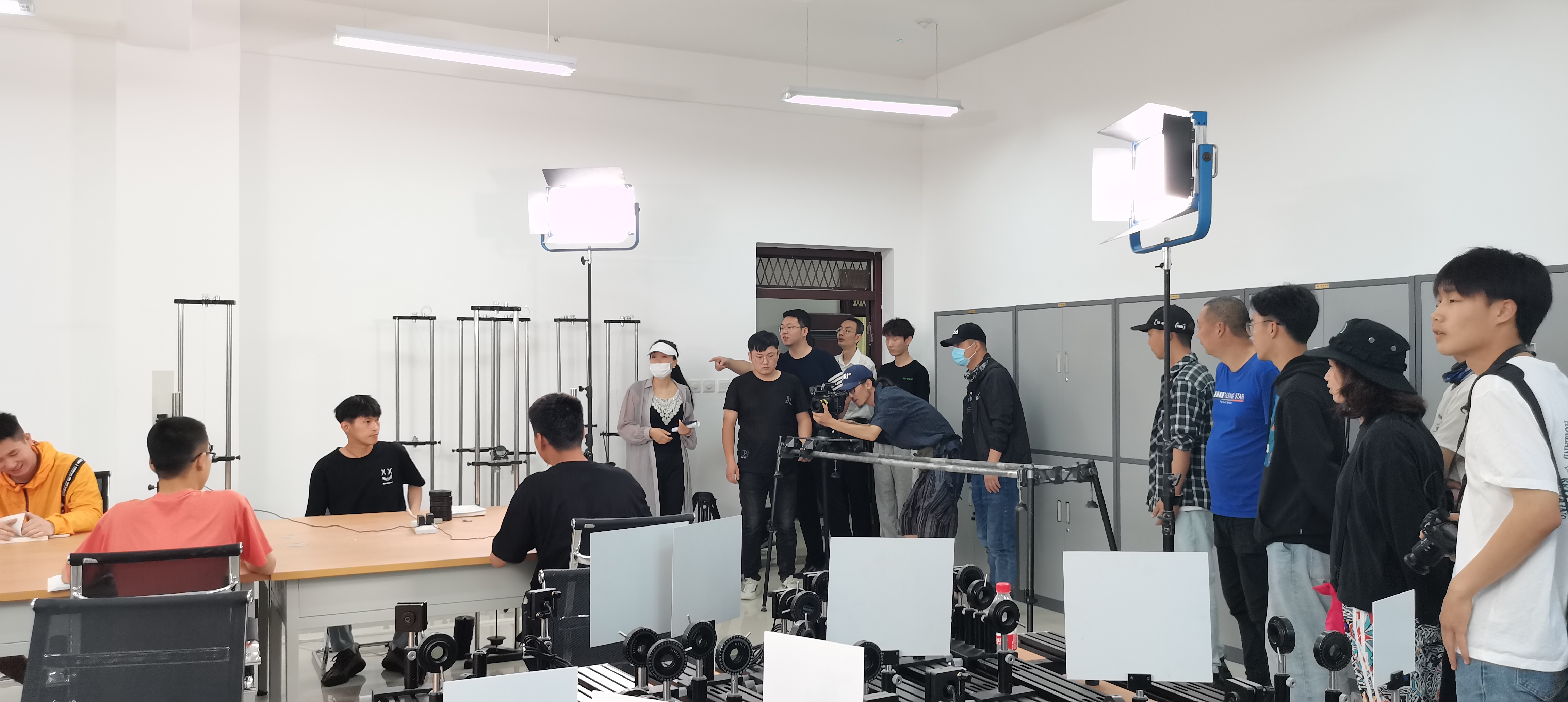 西安信息职业大学宣传片拍摄中(图1)