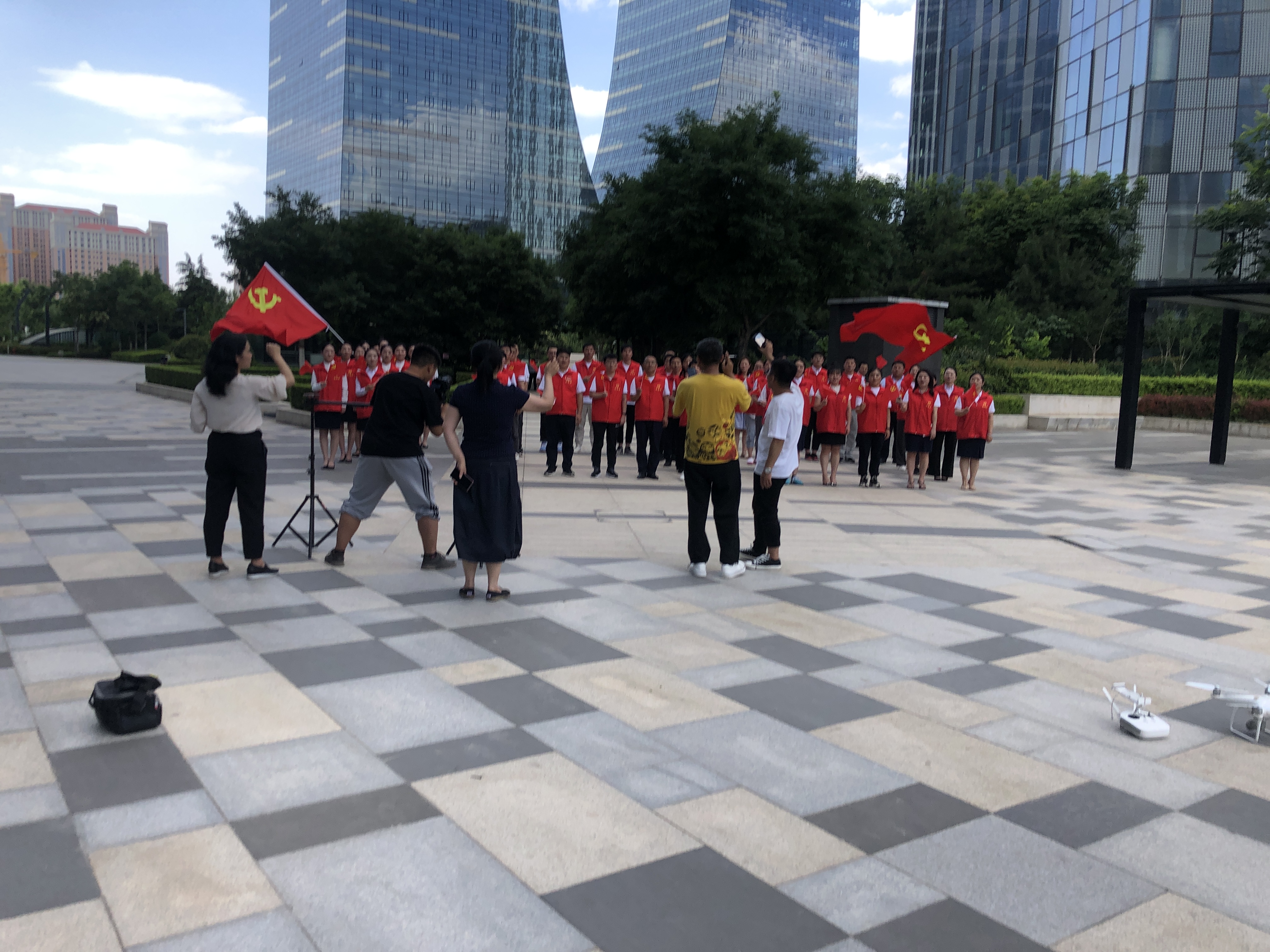 建党100周年，陕投华山创业MV微视频拍摄现场(图3)